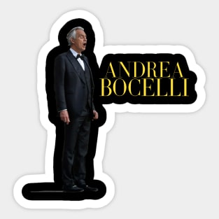 andrea bocelli singing 3 Sticker